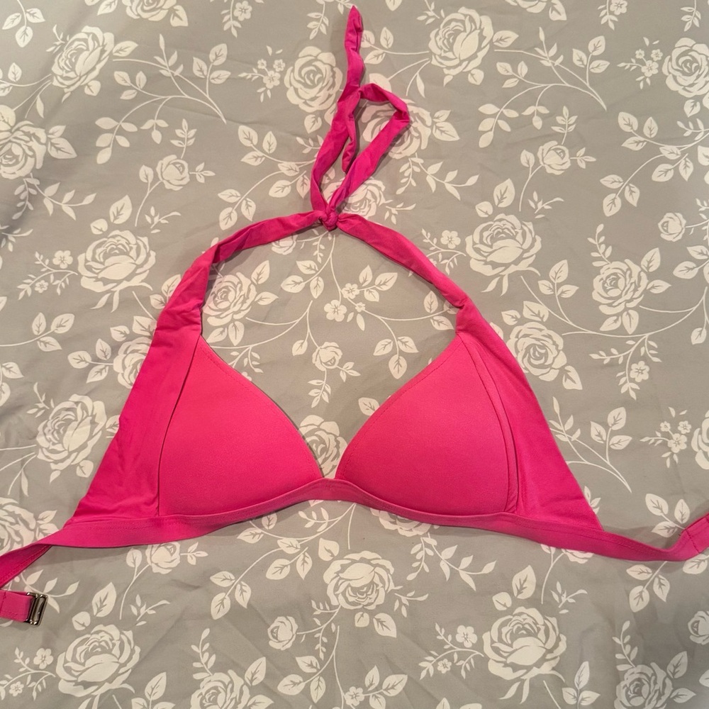 Pink Triangle Bikini Top